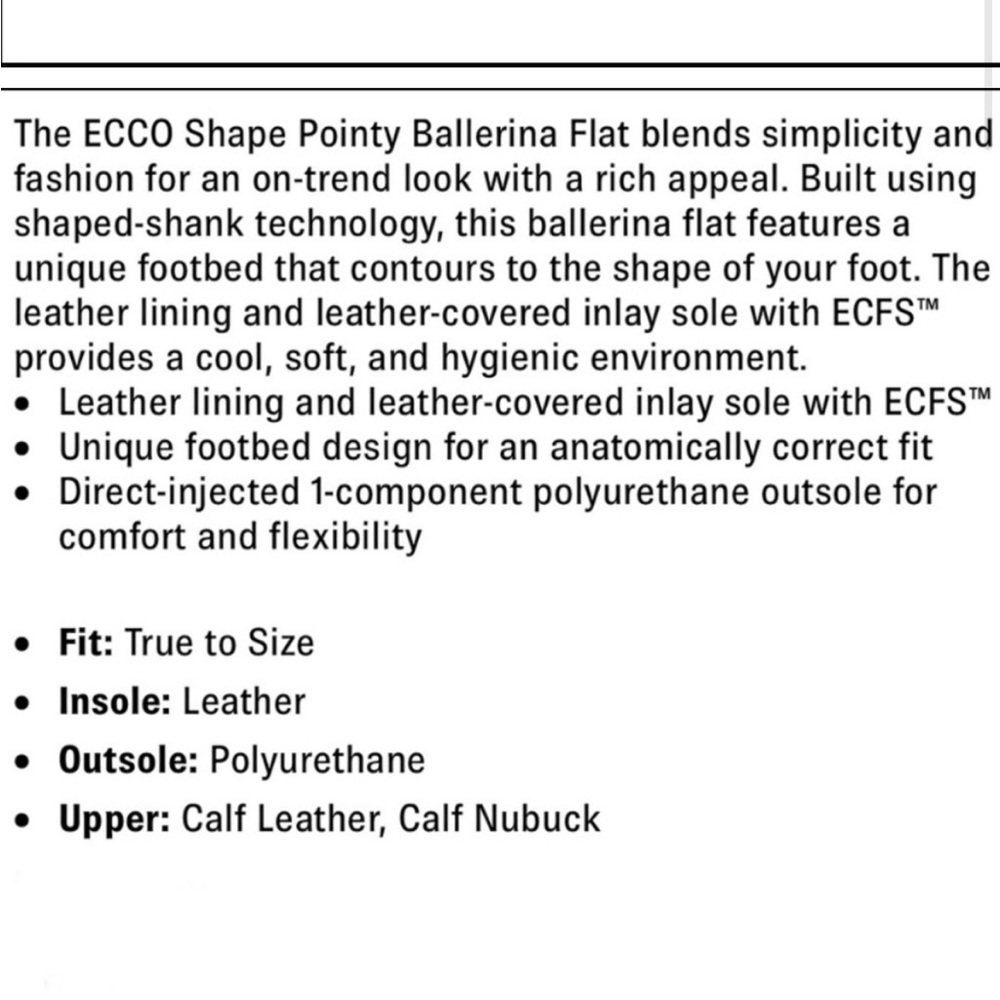 Ecco Shape Pointy Ballerina chili red Flats - Picture 11 of 13